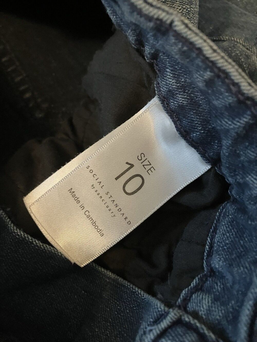 Social Standard by Sanctuary Jeans High rise crop straight Women size 10 - Picture 3 of 6